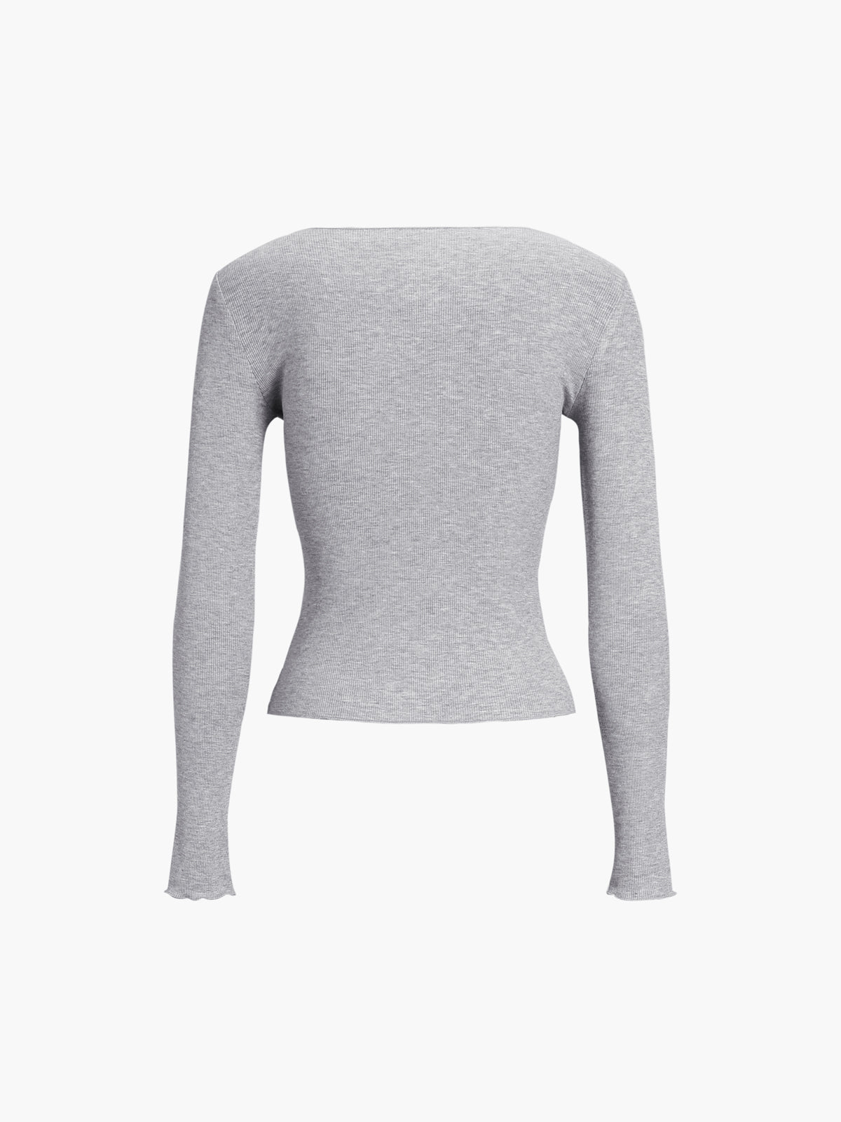 Basic Piping Long Sleeve Top - Celestial Couture