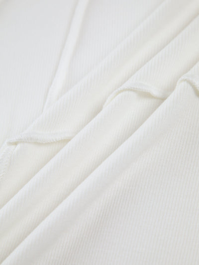 Basic Piping Long Sleeve Top - Celestial Couture