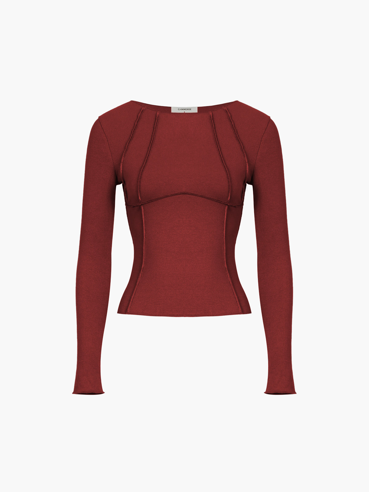 Basic Piping Long Sleeve Top - Celestial Couture