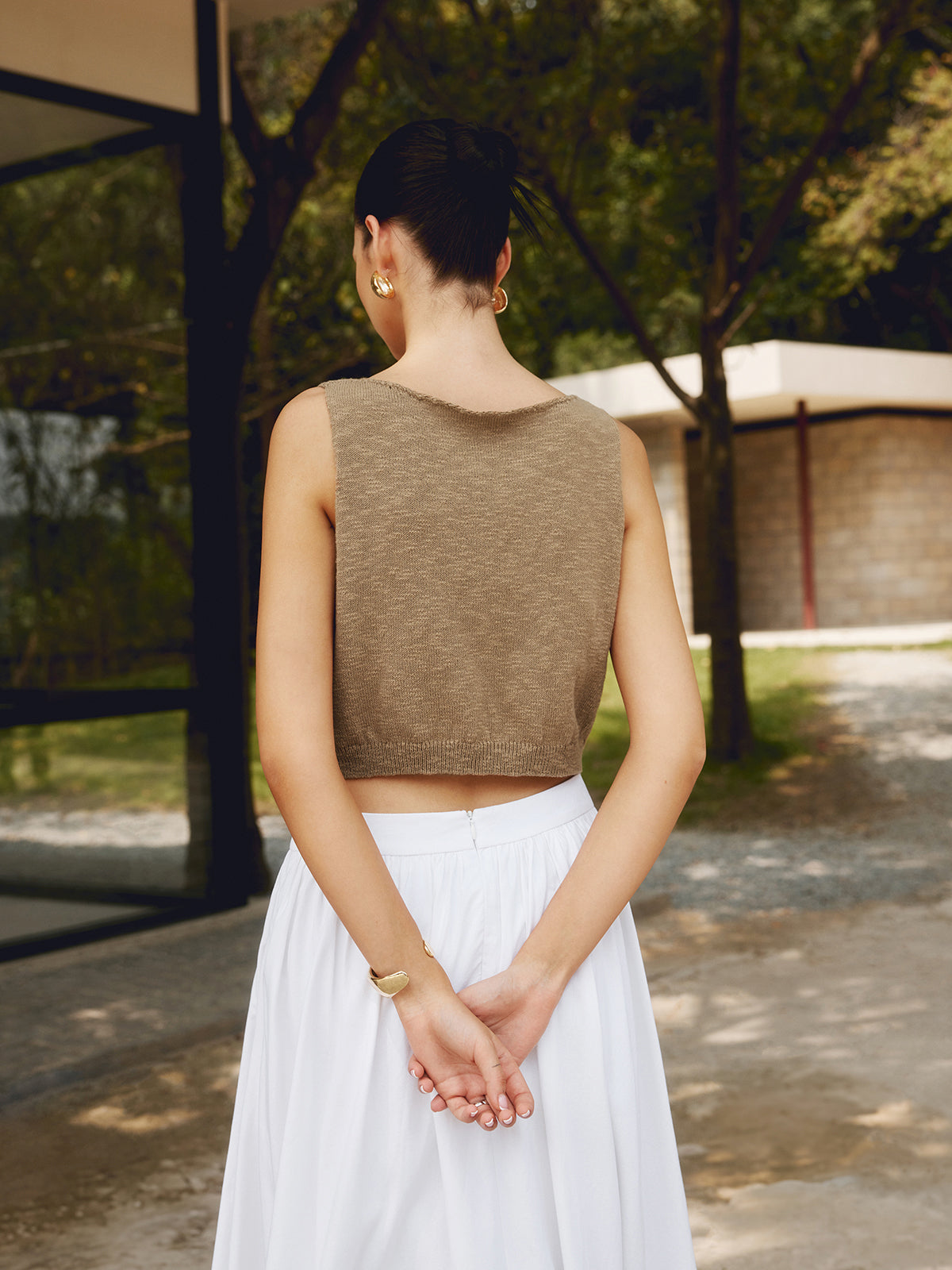 Cotton Blends Crop Top - Celestial Couture