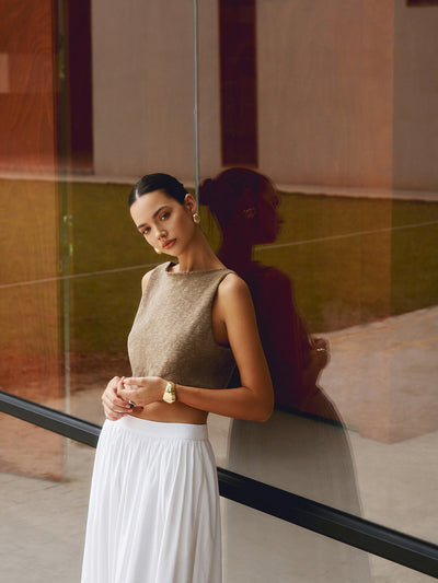 Cotton Blends Crop Top - Celestial Couture