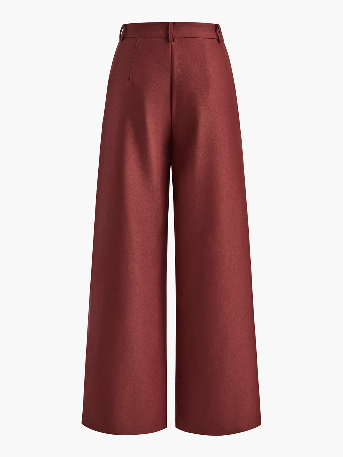 Solid Wide Leg Pants Without Belt - Celestial Couture