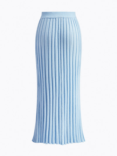Leisure Pleated Knit Skirt