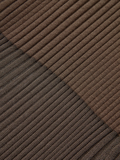 Sheer Panel Slim Sweater