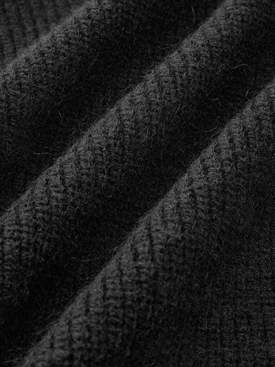 Stand Collar Embroidery Floral Sweater Vest