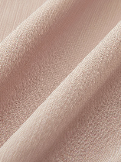 Semi-Sheer Chiffon Ruffle Dress With Outer Cape