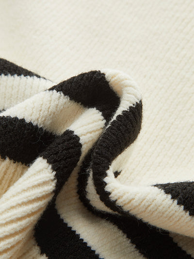 Cropped Stripe Sweater Vest