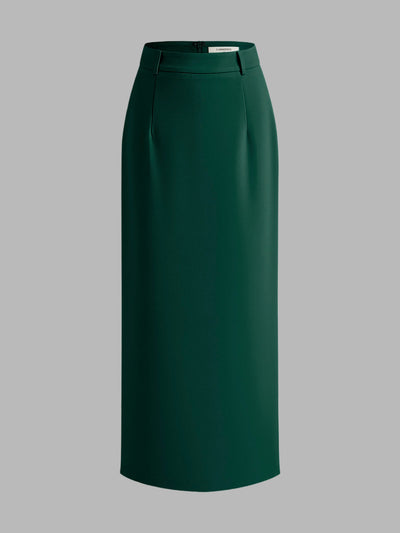 Elegant Slit Back Maxi Skirt Without Belt