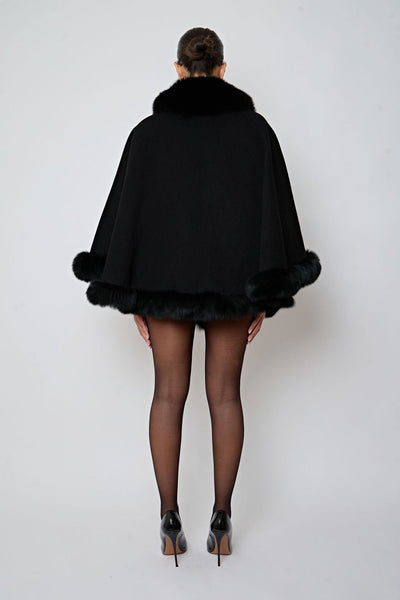 The Black Caroline Poncho