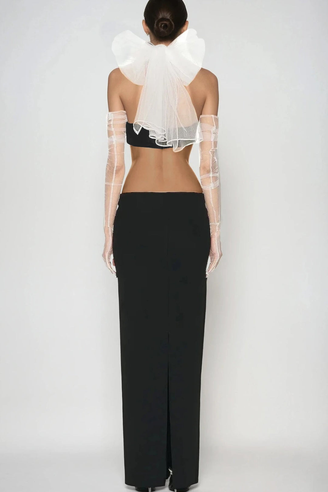 Beecher Deconstruct Lace Crop Skirt Set - Celestia Couture