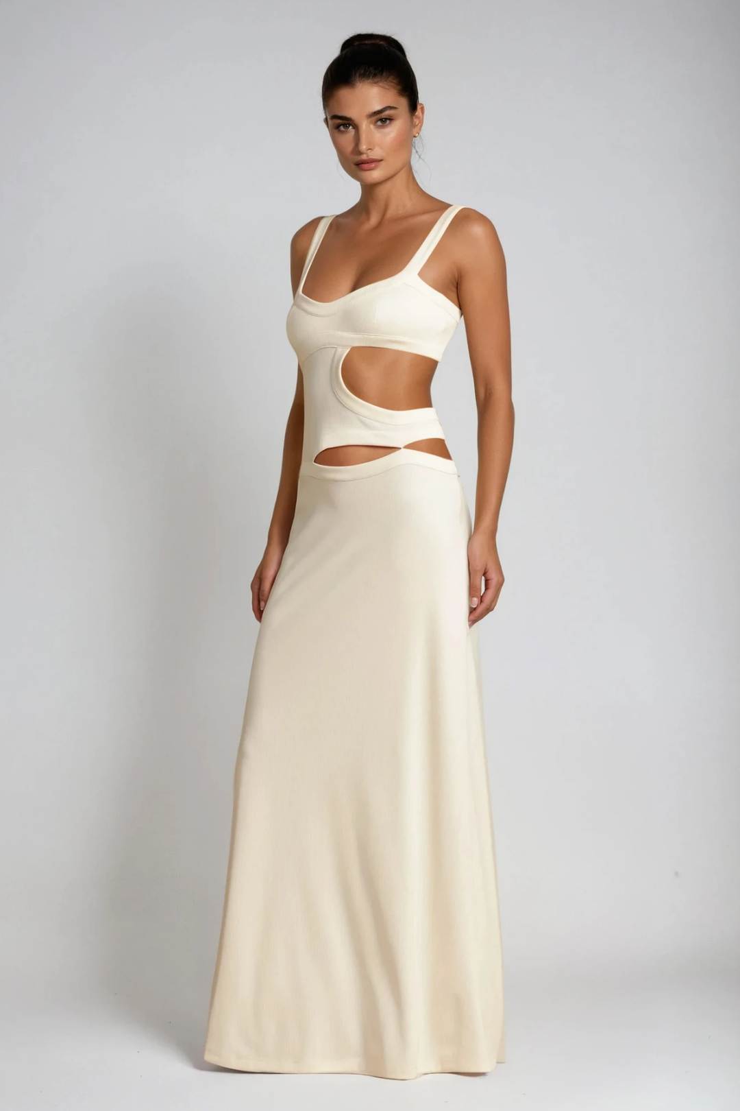 Berny Cutout Spaghetti Maxi Dress - Celestia Couture