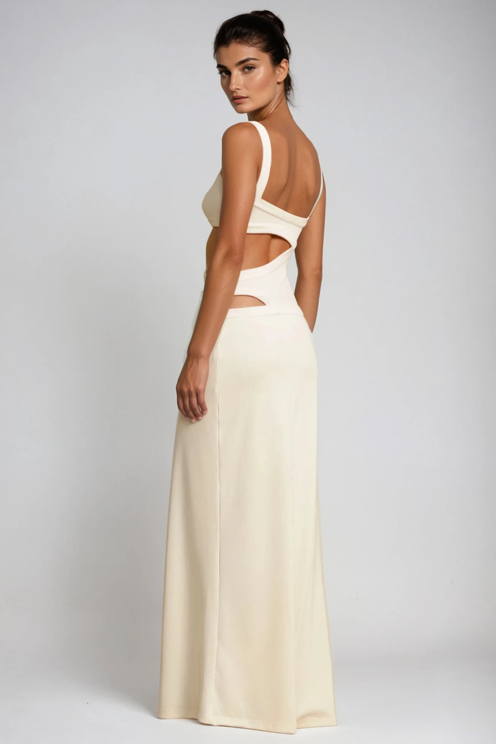 Berny Cutout Spaghetti Maxi Dress - Celestia Couture