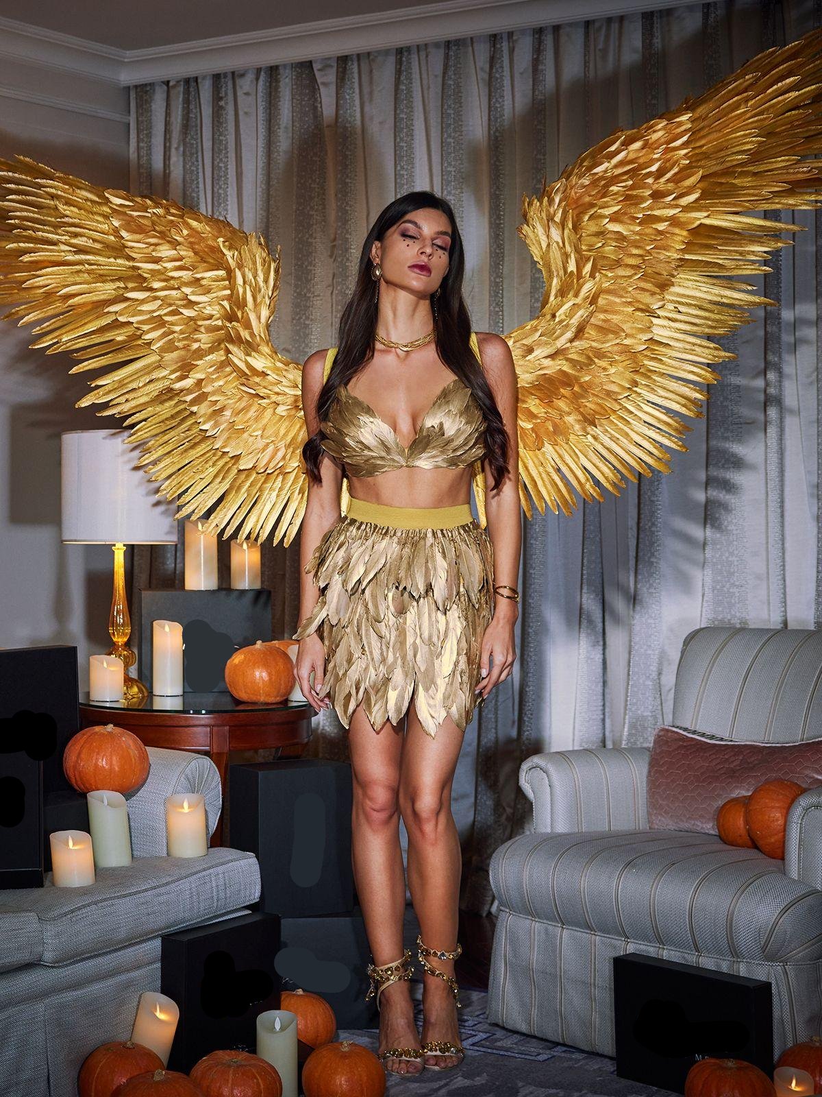 Enchanting Brynhildr Angel Feather Wings - Celestial Couture