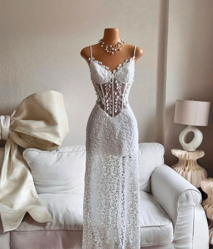 Catherine Lace Dress - Celestia Couture