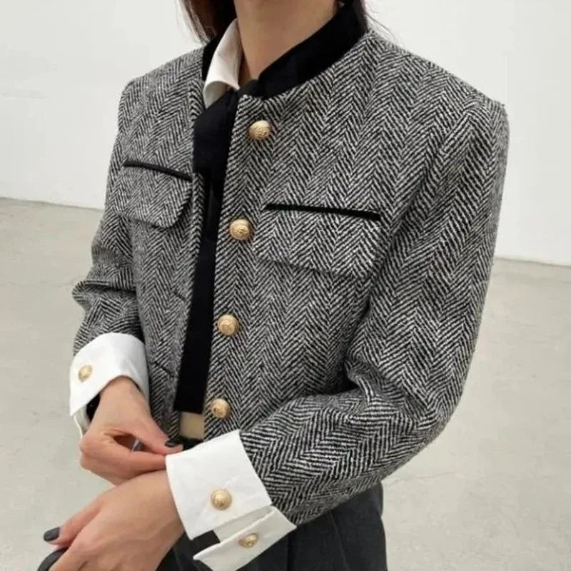 Deeptown Vintage Tweed Jacket - Celestial Couture