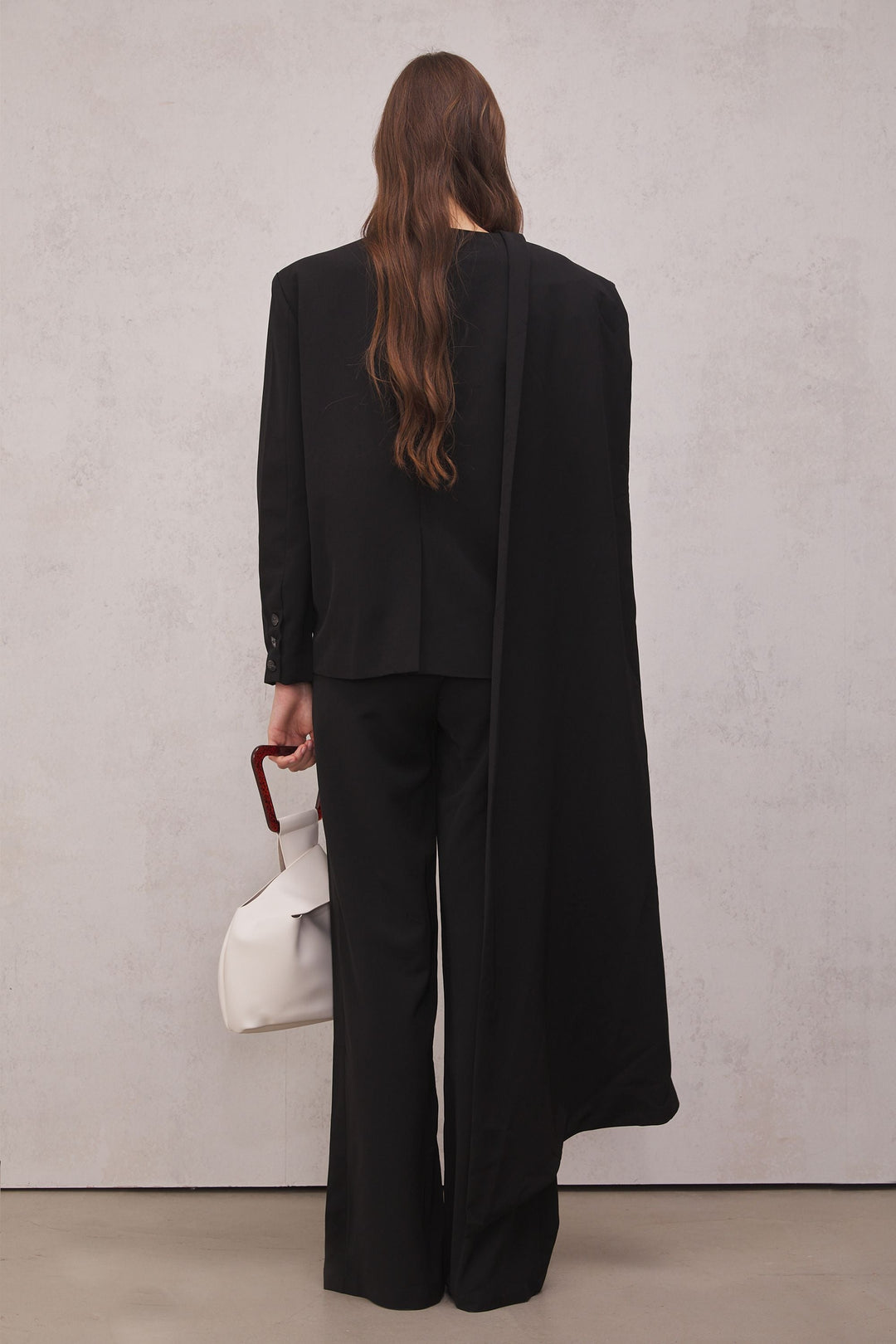 Claire Cutout Blazer Set In Black - Celestia Couture