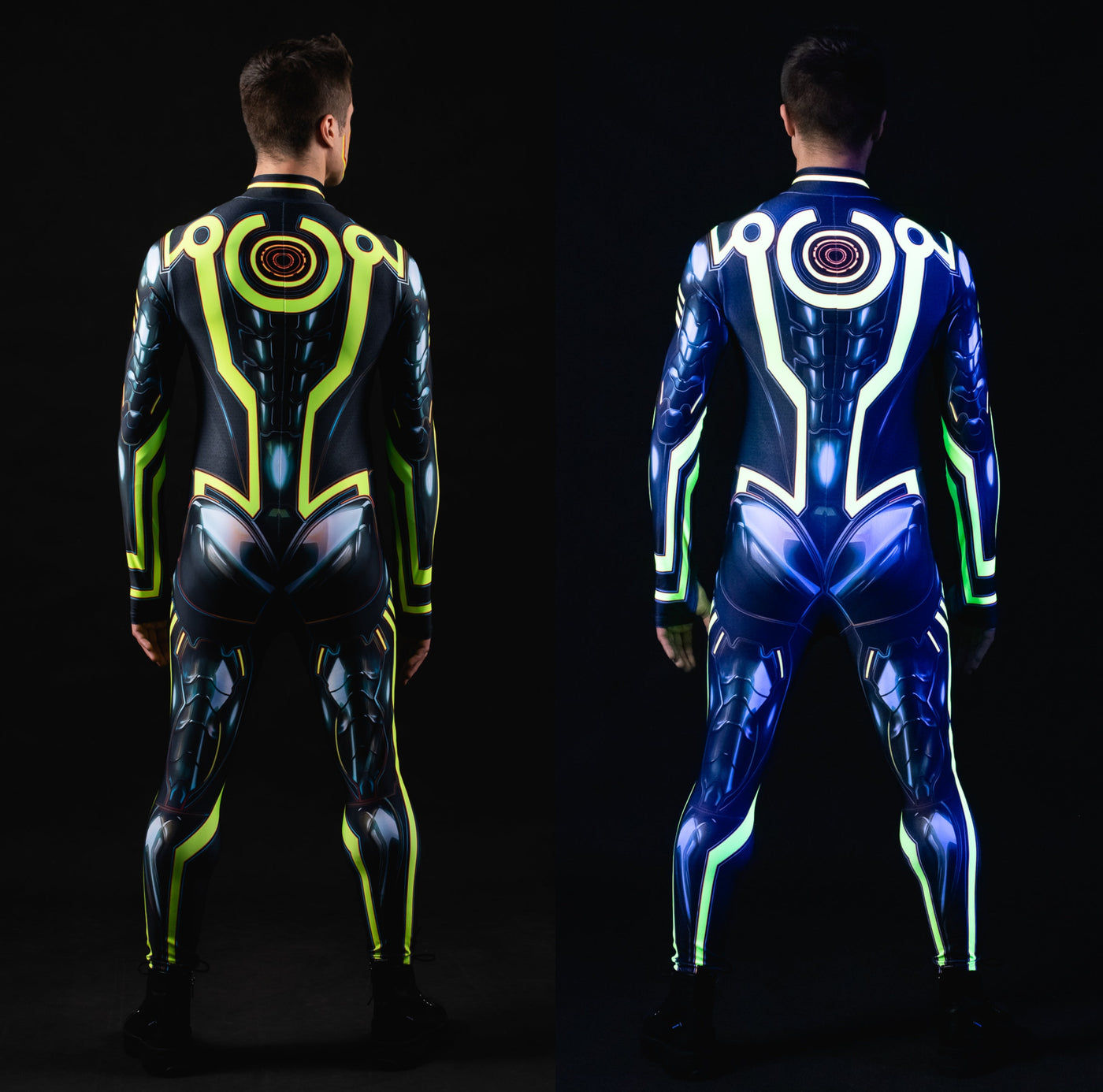 CYBER TRON Costume for Men - UV Reactive