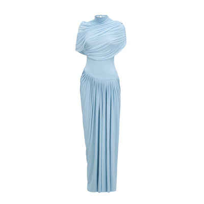 Fenolla asymmetrical draped cape & dress matching set
