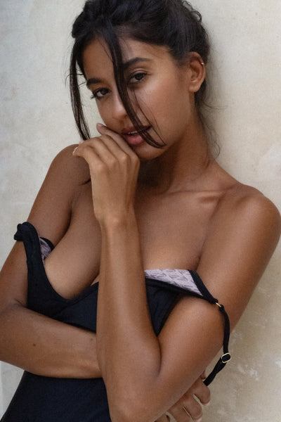 ONE-PIECE SWIMSUIT | MATT BLACK