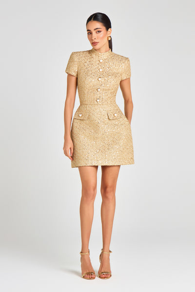 Elysia Gold Dress