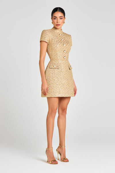 Elysia Gold Dress