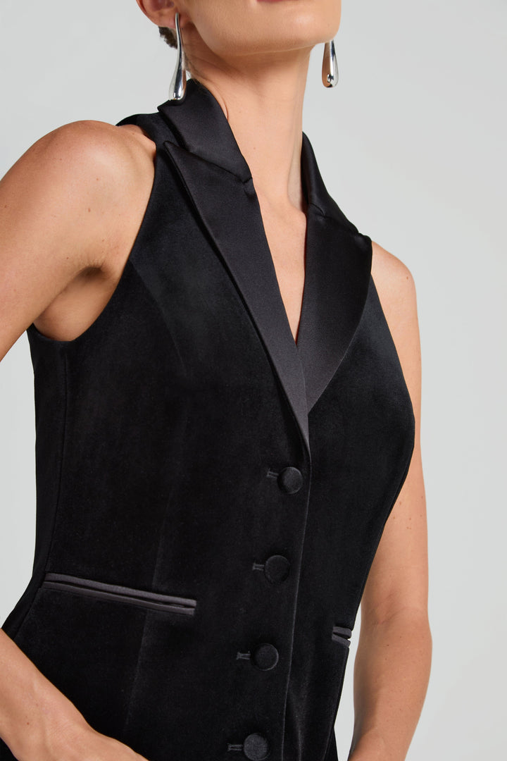 Lena Black Waistcoat