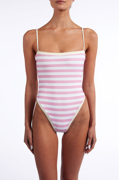 Colorblock One Piece (Pink Stripe) - Celestial Couture