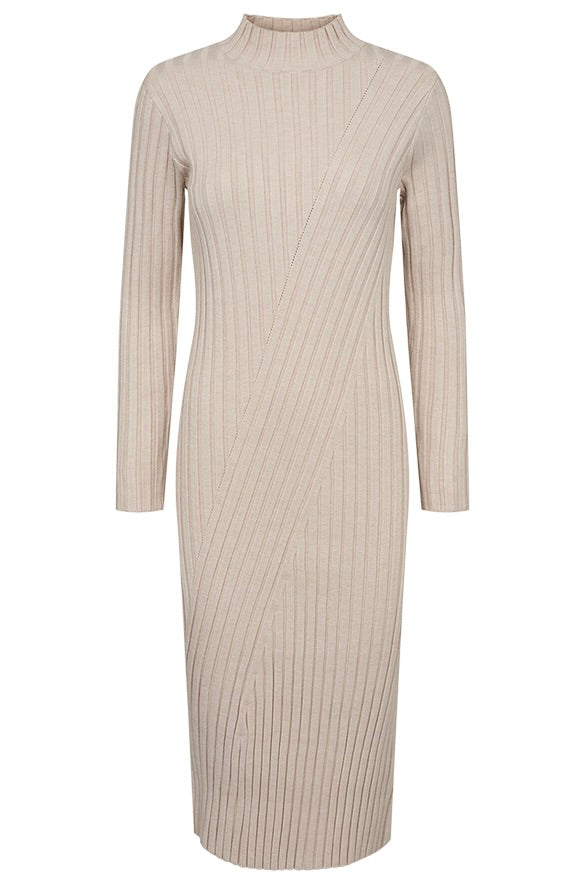 Saturn Dress 205066 | Moonbeam Melange | Kjole fra Freequent