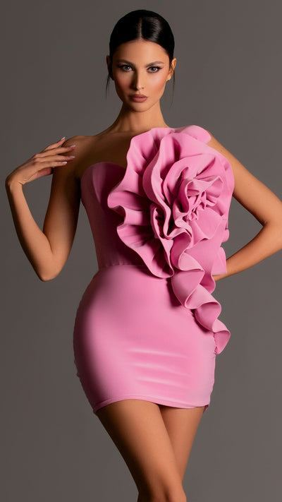 Aria - Pink Short Dress