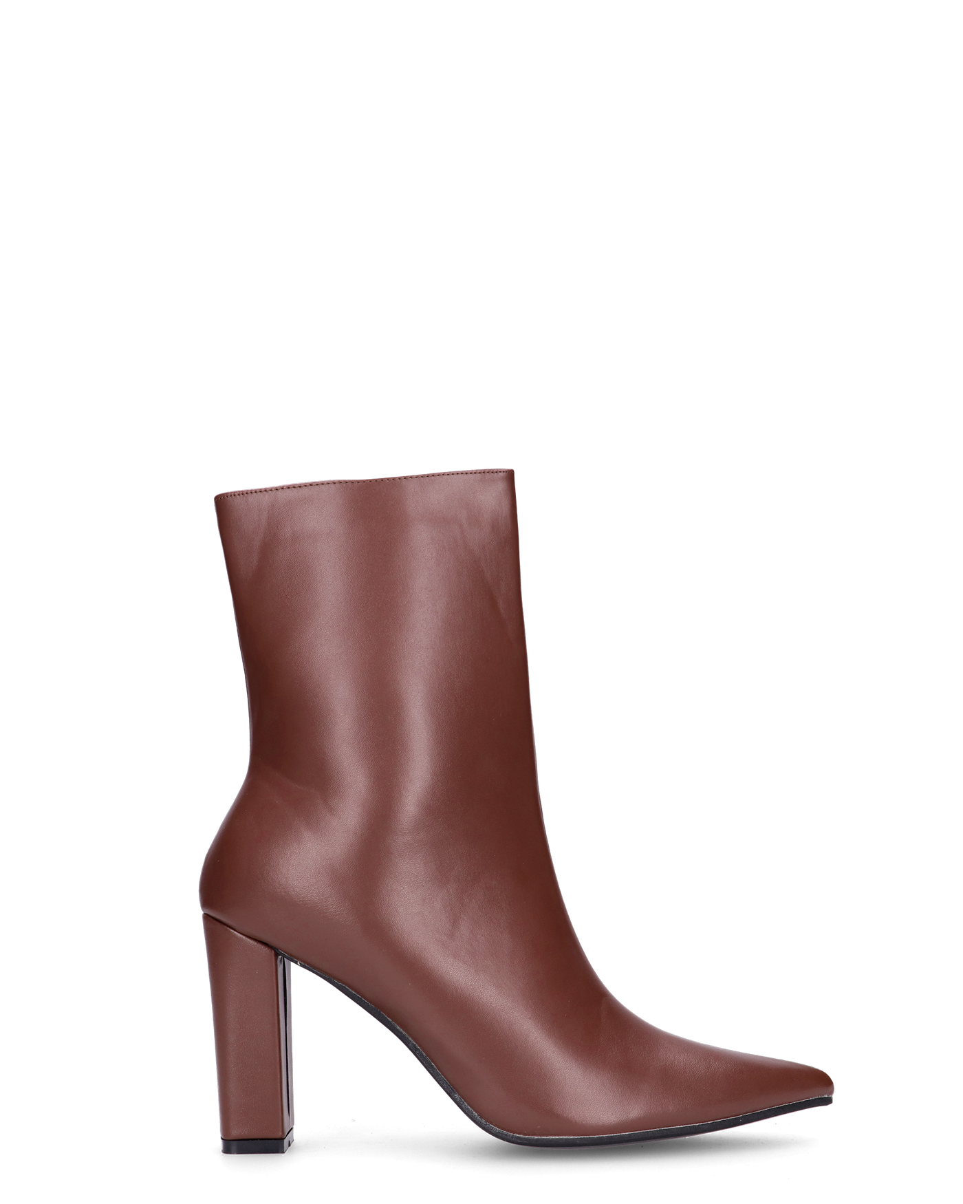 FEDRIKA -  Stivale 2 in 1 in ecopelle marrone: da stivale alto a stivaletto con un semplice gesto