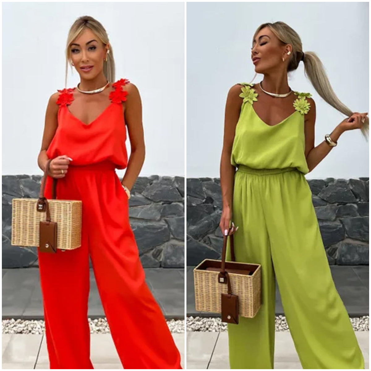 Hot Sale🔥Gold Coast Women's Sleeveless Wide Leg Jumpsuit
