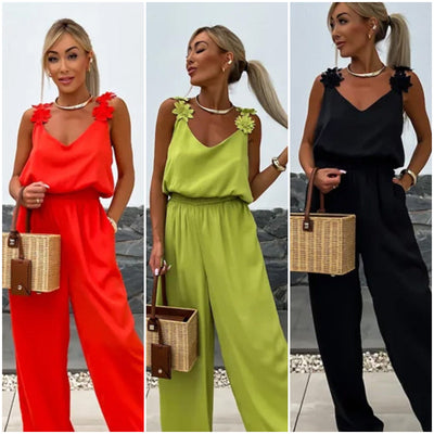 Hot Sale🔥Gold Coast Women's Sleeveless Wide Leg Jumpsuit