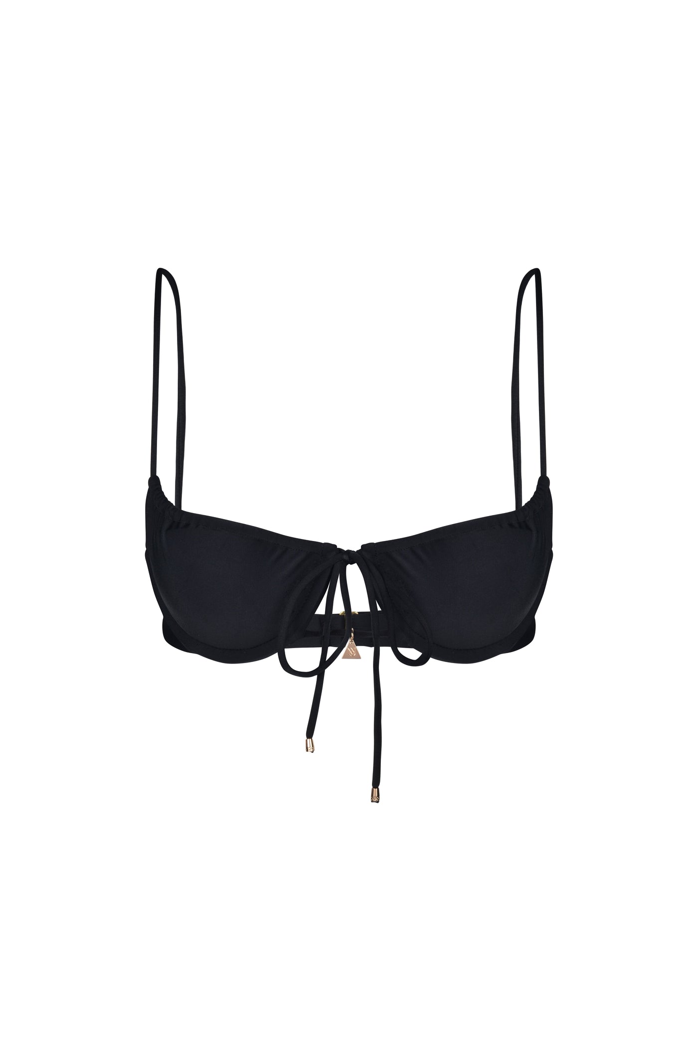 BRUNA PUSH UP TOP | BLACK MATTE