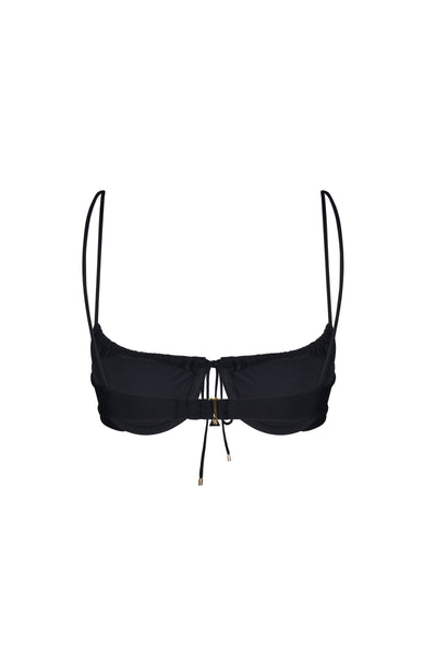 BRUNA PUSH UP TOP | BLACK MATTE
