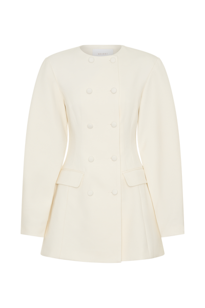 Beatrice Blazer Mini Dress - Ivory