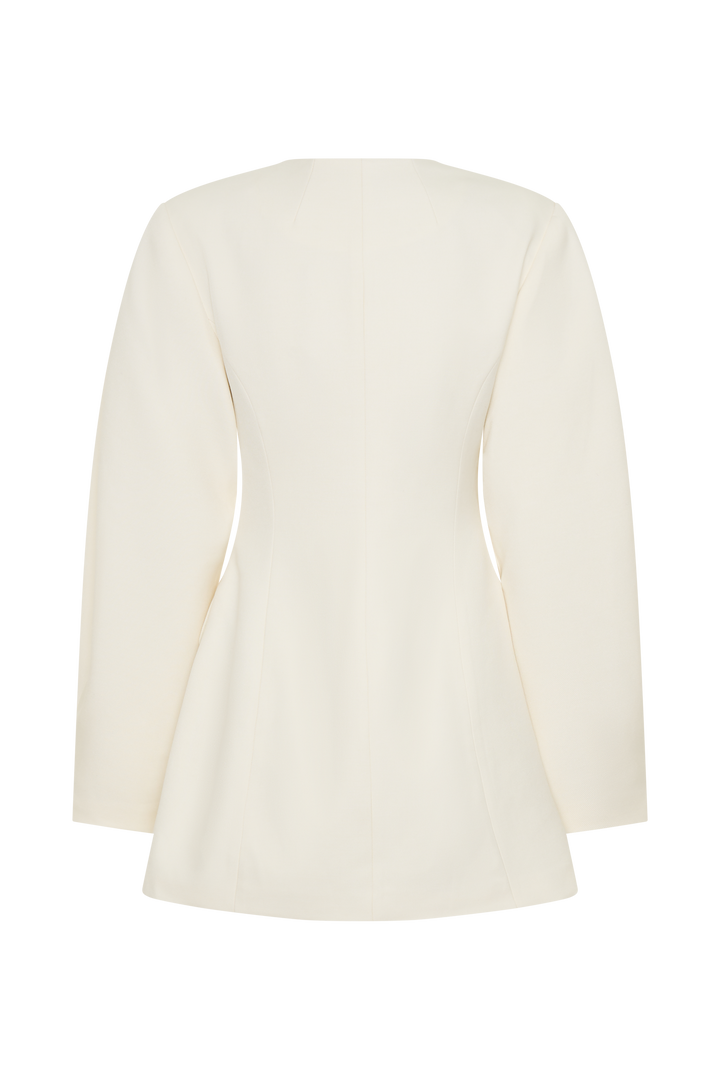 Beatrice Blazer Mini Dress - Ivory