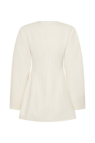 Beatrice Blazer Mini Dress - Ivory