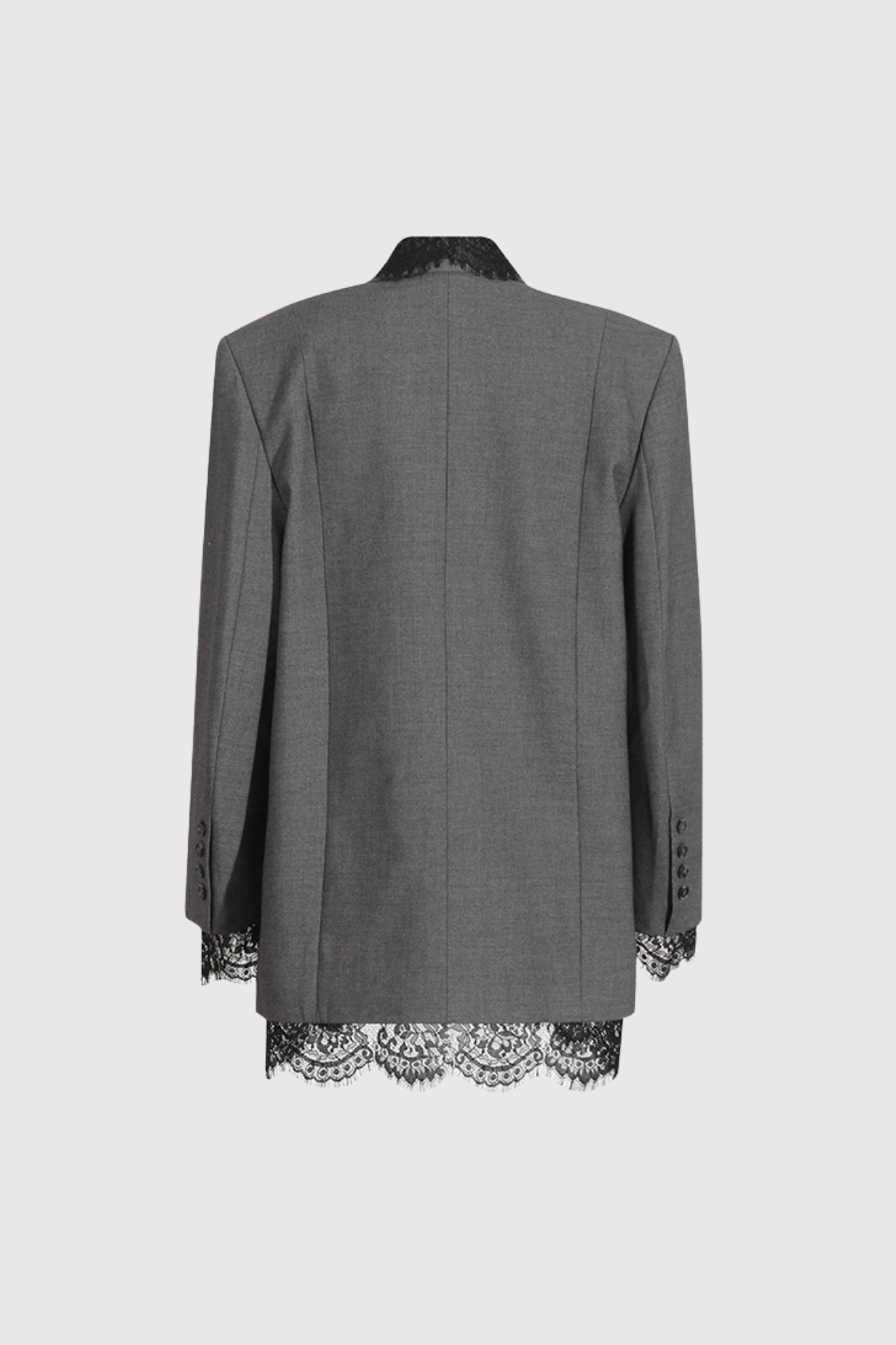 Gargi Lace V Neck Blazer