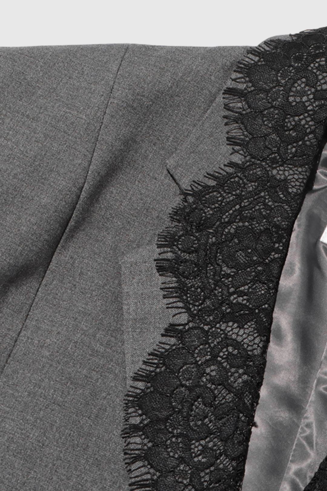 Gargi Lace V Neck Blazer - Celestia Couture