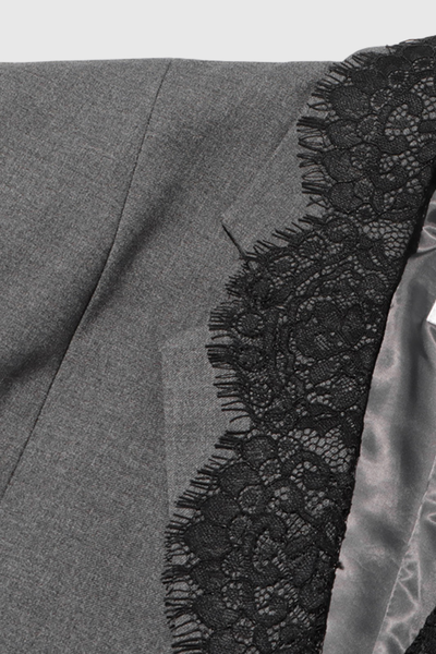 Gargi Lace V Neck Blazer