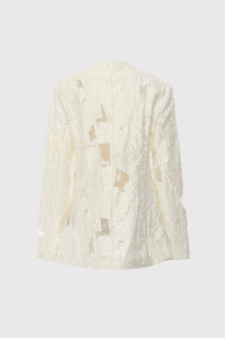 Gitanjali Lace Fringe Blazer - Celestia Couture