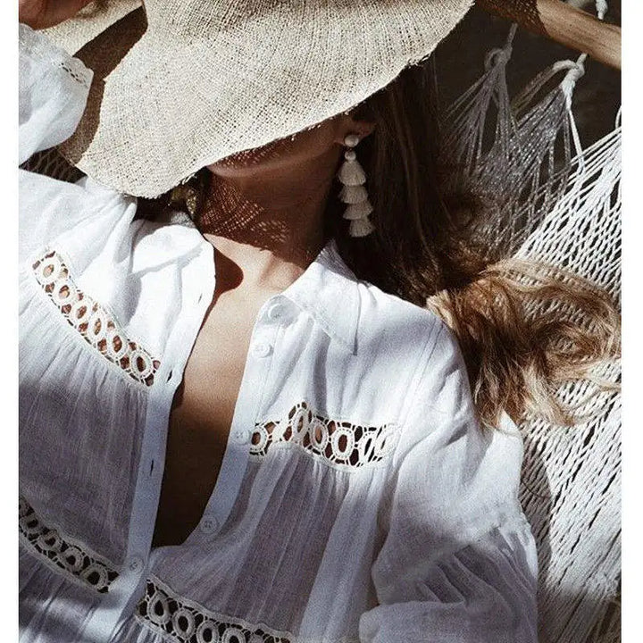 Mandarin Breeze Kaftan Cover-Up - Celestial Couture