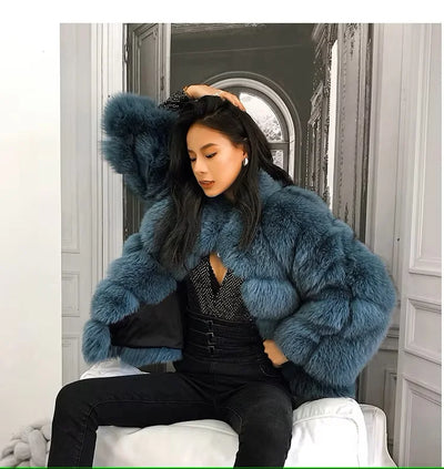Kardashian  Fox Fur Coat