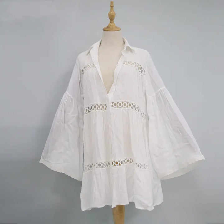 Mandarin Breeze Kaftan Cover-Up - Celestial Couture