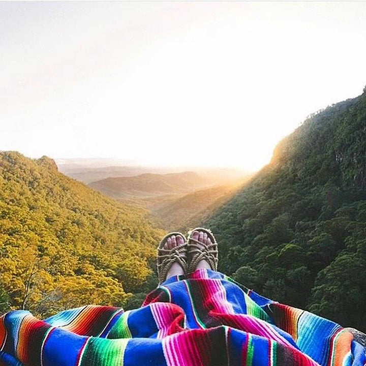 Coperta da picnic sulla spiaggia in stile Boho