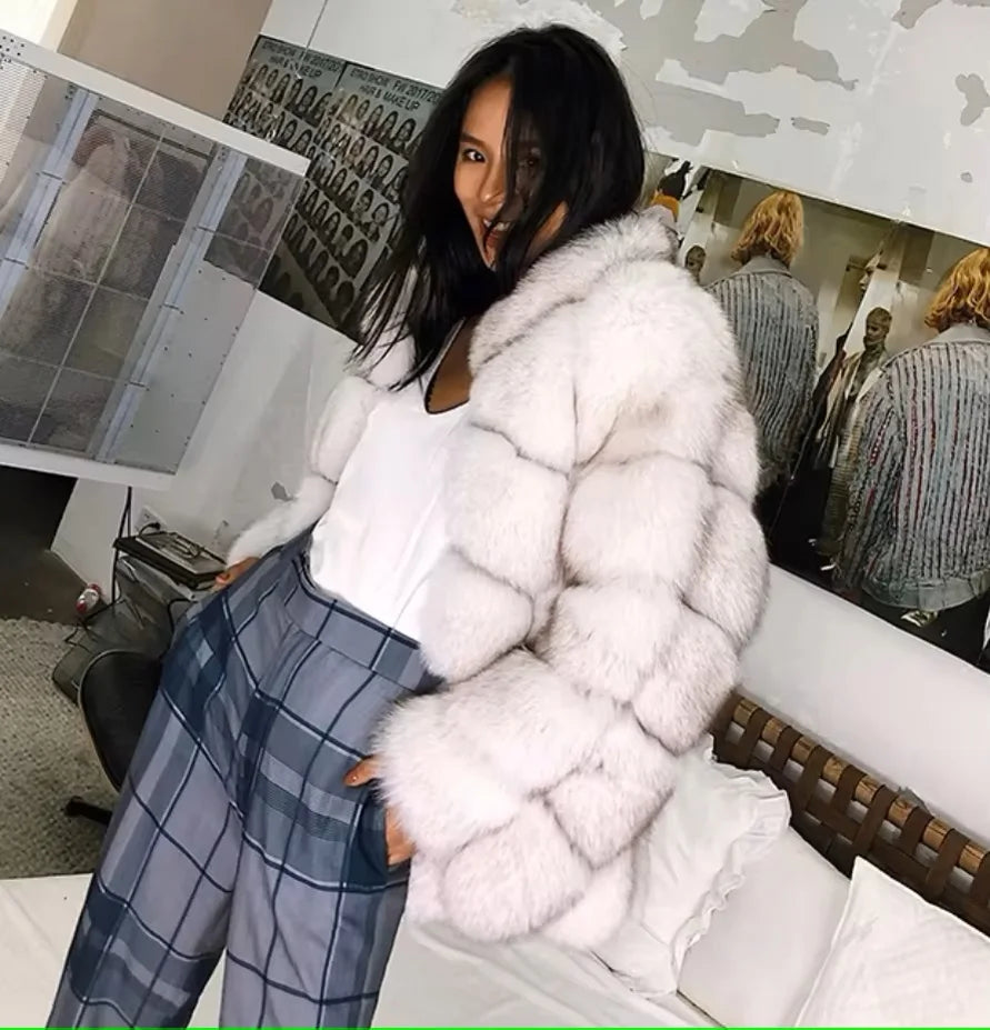 Kardashian  Fox Fur Coat