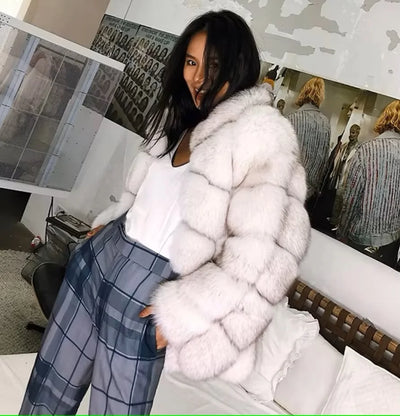 Kardashian  Fox Fur Coat