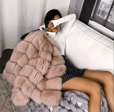 Kardashian  Fox Fur Coat