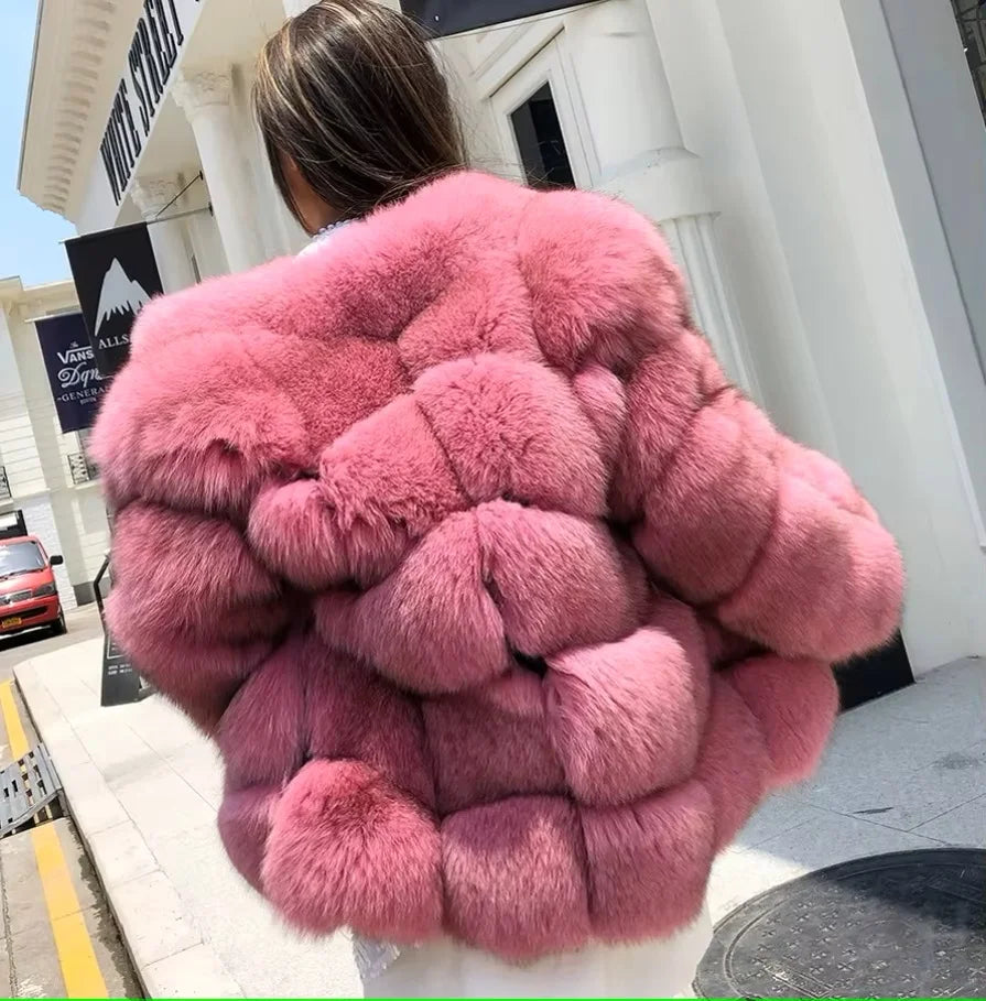 Kardashian  Fox Fur Coat
