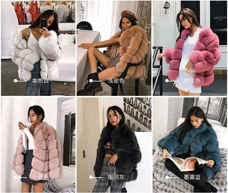 Kardashian  Fox Fur Coat